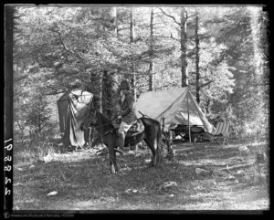 Camp, Yvette Borup Andrews and Roy Chapman Andrews seated on the left, Fu-Chow (Fuzhou) Fukien Province, China, July, 1916,” Research Library | Digital Special Collections, accessed July 10, 2018, http://lbry-web-007.amnh.org/digital/items/show/74419